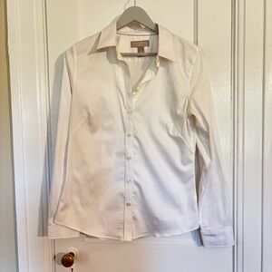 Banana Republic Non-Iron White Button Down Shirt